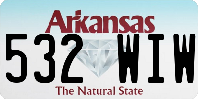 AR license plate 532WIW