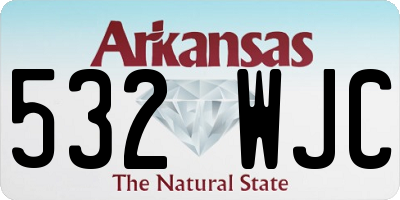 AR license plate 532WJC