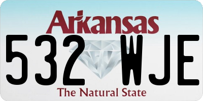 AR license plate 532WJE