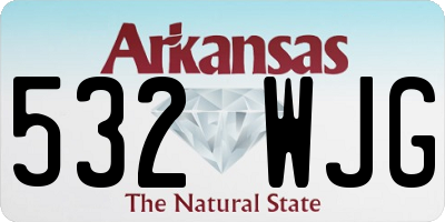 AR license plate 532WJG