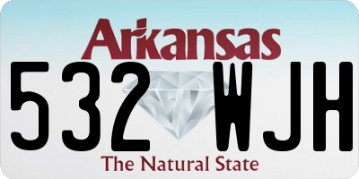 AR license plate 532WJH