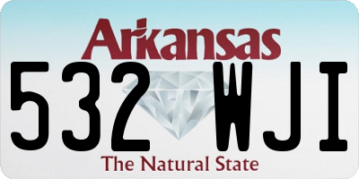 AR license plate 532WJI
