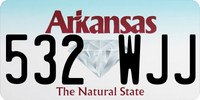 AR license plate 532WJJ