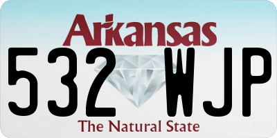 AR license plate 532WJP