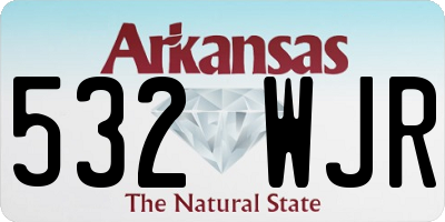 AR license plate 532WJR