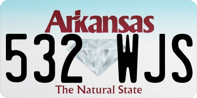 AR license plate 532WJS