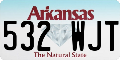 AR license plate 532WJT