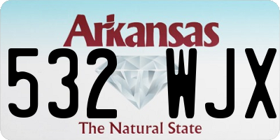 AR license plate 532WJX
