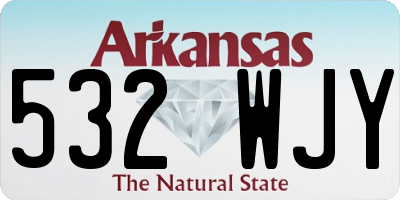 AR license plate 532WJY