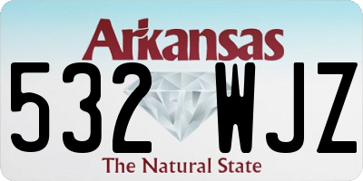 AR license plate 532WJZ