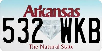 AR license plate 532WKB