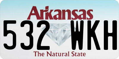 AR license plate 532WKH