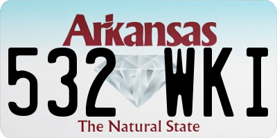 AR license plate 532WKI