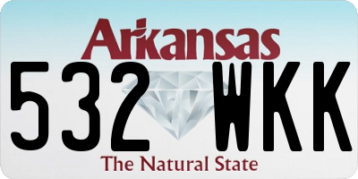 AR license plate 532WKK