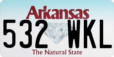 AR license plate 532WKL
