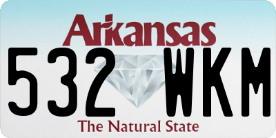 AR license plate 532WKM
