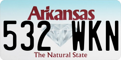 AR license plate 532WKN