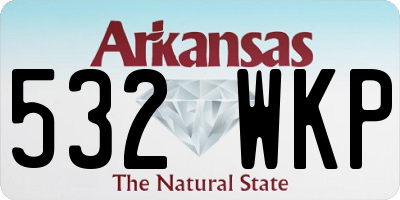 AR license plate 532WKP