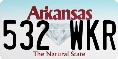 AR license plate 532WKR