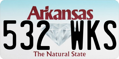 AR license plate 532WKS