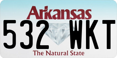 AR license plate 532WKT