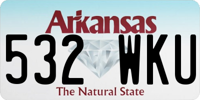 AR license plate 532WKU