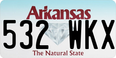 AR license plate 532WKX