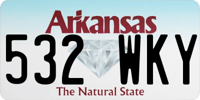 AR license plate 532WKY