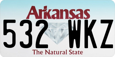 AR license plate 532WKZ