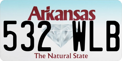 AR license plate 532WLB