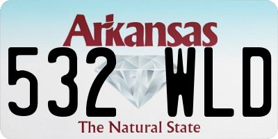 AR license plate 532WLD