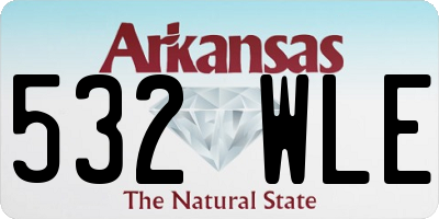 AR license plate 532WLE