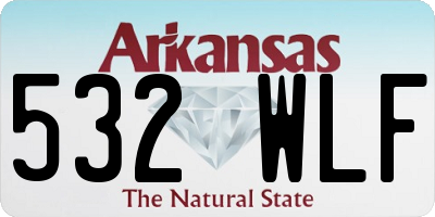AR license plate 532WLF