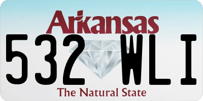 AR license plate 532WLI