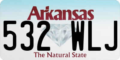 AR license plate 532WLJ