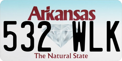 AR license plate 532WLK