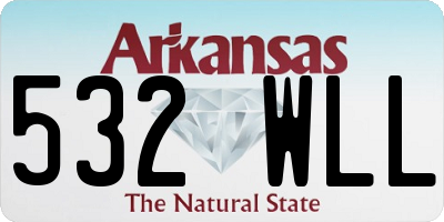 AR license plate 532WLL