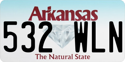 AR license plate 532WLN