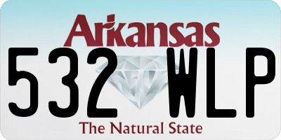 AR license plate 532WLP