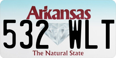 AR license plate 532WLT