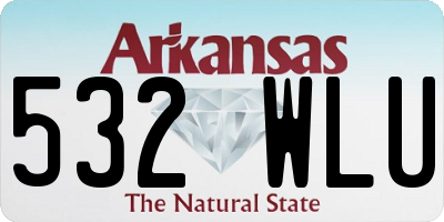 AR license plate 532WLU