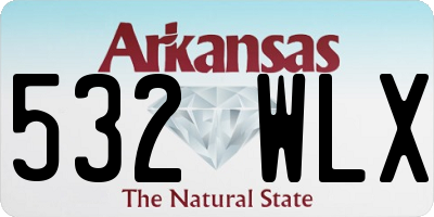 AR license plate 532WLX