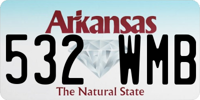 AR license plate 532WMB