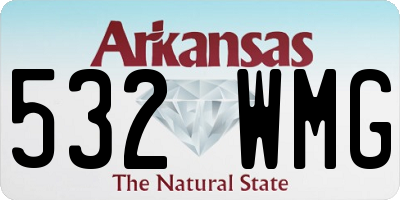 AR license plate 532WMG