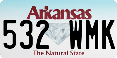 AR license plate 532WMK