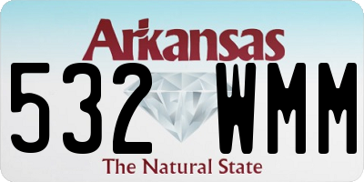 AR license plate 532WMM