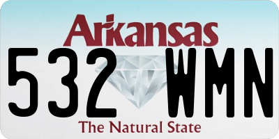 AR license plate 532WMN