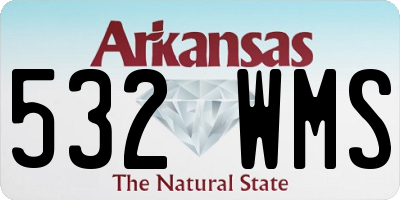 AR license plate 532WMS