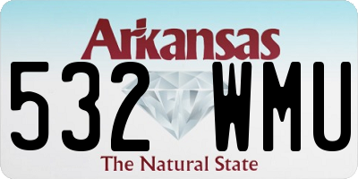 AR license plate 532WMU