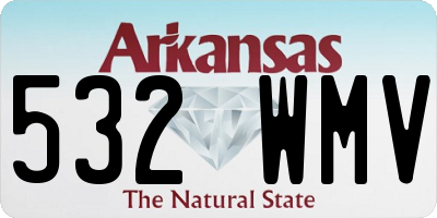 AR license plate 532WMV